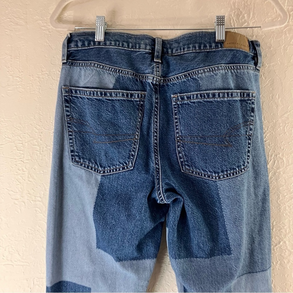 American Eagle Patchwork 90’s Bootcut Jeans In Bl… - image 7